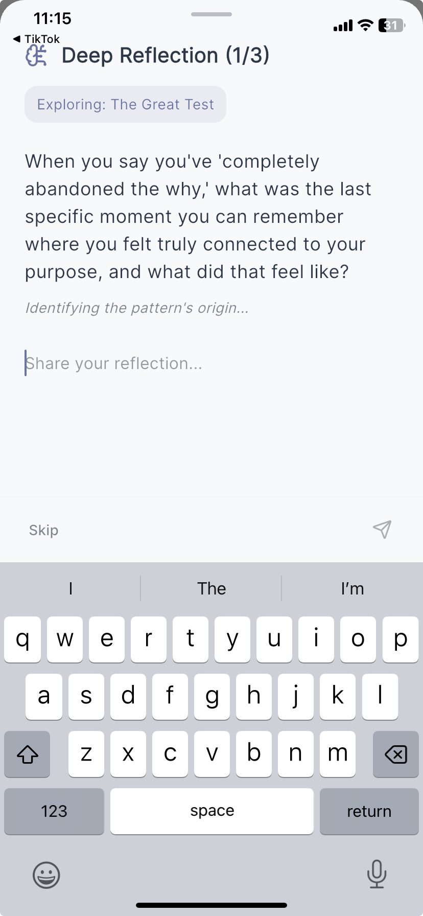 Journaling Interface